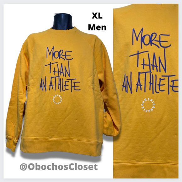 Uninterrupted Men's Yellow Long Sleeve Round Neck Sweatshirts Size XL(LIKE NEW) - Picture 1 of 6